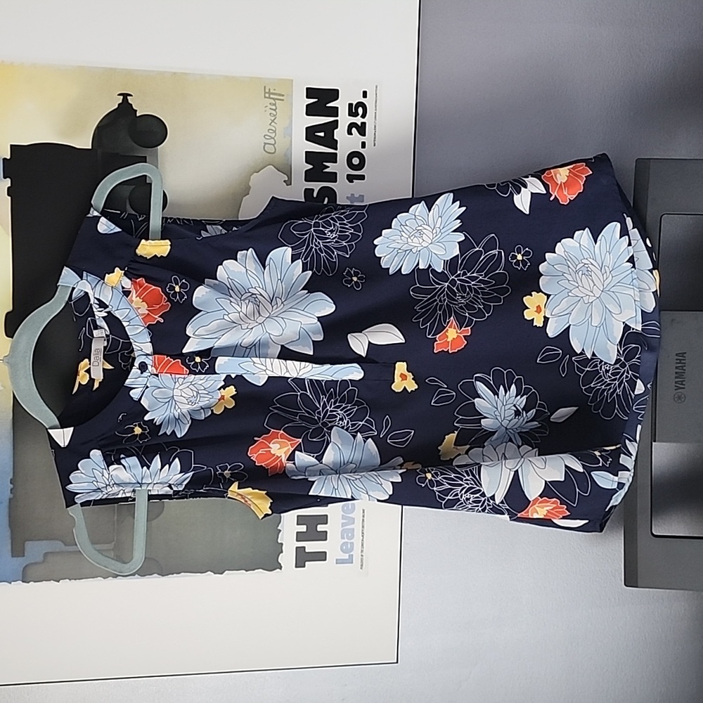 Blue Floral Top